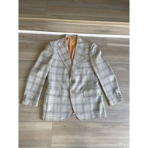 The Mens Store Sears, Roebuck 2 Btn Vintage Sport Coat Blazer Jacket Beige‎ 39